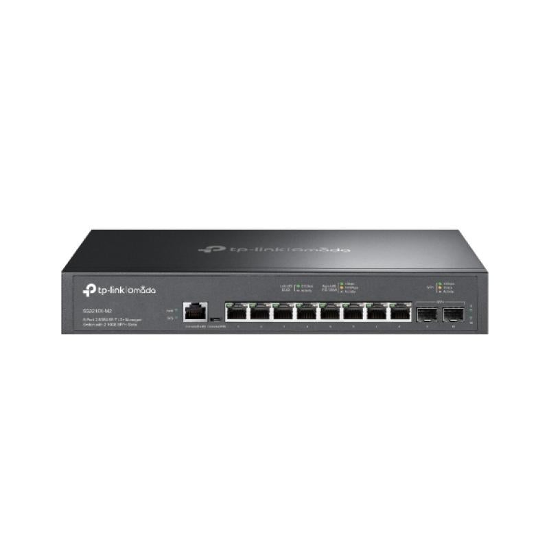 Switch TP-Link SG3210X-M2, 8 x porturi RJ 45, 2 x SFP+