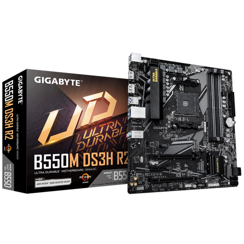 Placă de Baza GIGABYTE B550M DS3H R2 AM4, 4x DDR4, 1x DP 1x HDMI