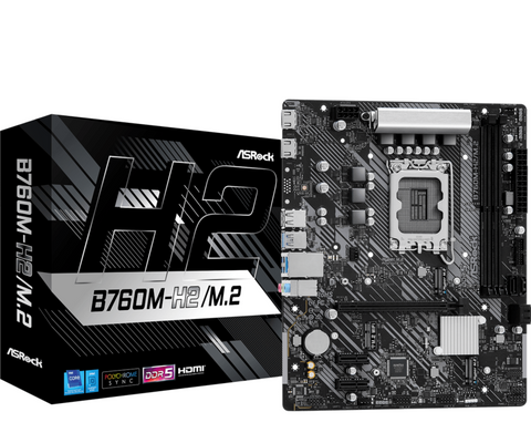 Placă de bază ASRock B760M-H2/M.2, micro-ATX, socket LGA1700