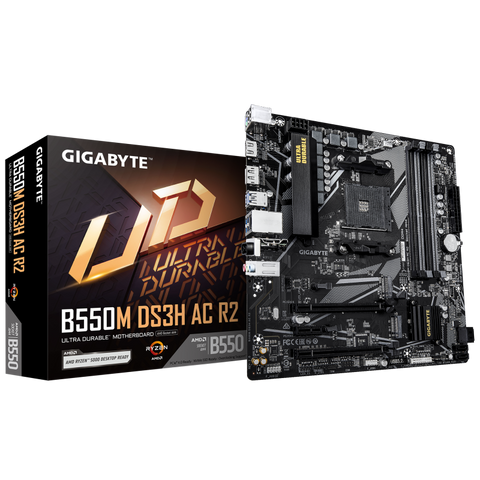 Placă de baza Gigabyte B550M DS3H AC R2 AM4, 4X DDR4, 1X DP 1X HDMI