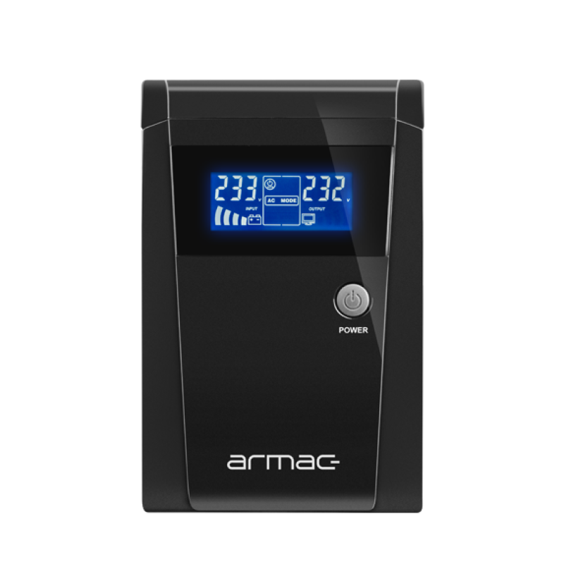 UPS Armac office O/1500F/LCD LINE-INTERACTIVE 1500VA 3X schuko outlets USB-B LCD metal case