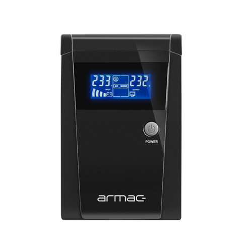 UPS Armac office O/1500F/LCD LINE-INTERACTIVE 1500VA 3X schuko outlets USB-B LCD metal case