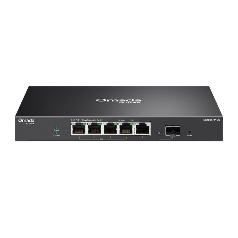Omada 5-Port 2.5GBASE-T and 1-Port 10GE SFP+ Easy Managed Switch with 4- Port PoE++ PORT: 4× 2.5G TP-Link