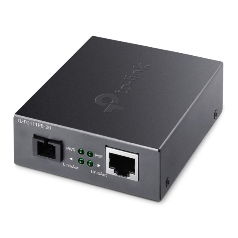 Omada 10/100 Mbps RJ45 to 100 Mbps Single-mode SC WDM Bi-Directional Fiber Converter With 1-Port TP-Link