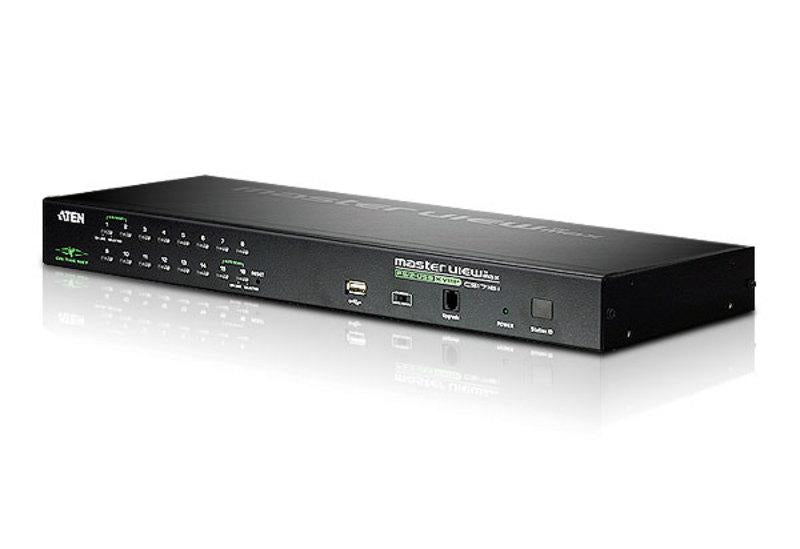Switch KVM Aten, Raft pentru montat echipamente 1U Negru