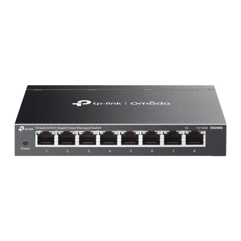 Omada 8-Port Gigabit Easy Managed Switch PORT: 8× Gigabit RJ45 Ports SPEC: Desktop Steel Case and TP-Link