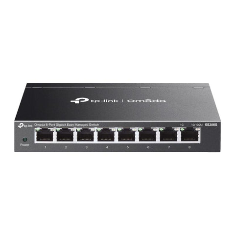 Omada 8-Port Gigabit Easy Managed Switch PORT: 8× Gigabit RJ45 Ports SPEC: Desktop Steel Case and TP-Link