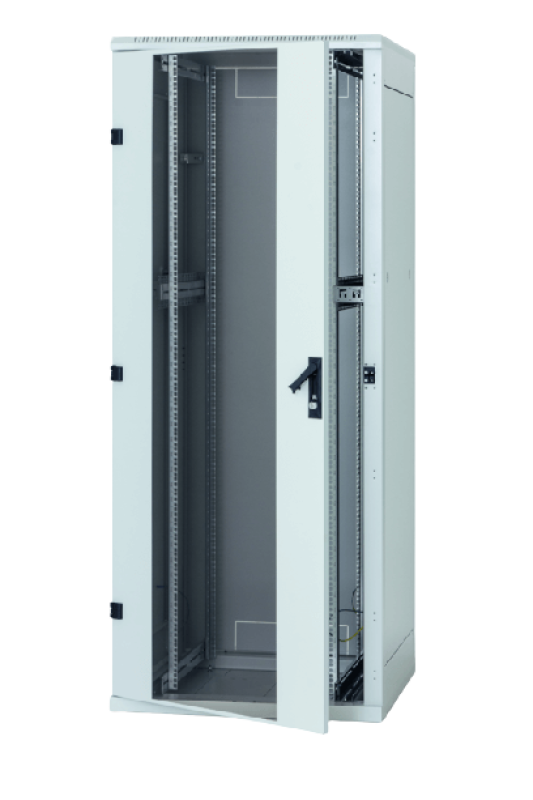 Rack de podea 19 Triton 27U 800x1000mm usa fata sticla panouri laterale/spate detasabile sectiuni