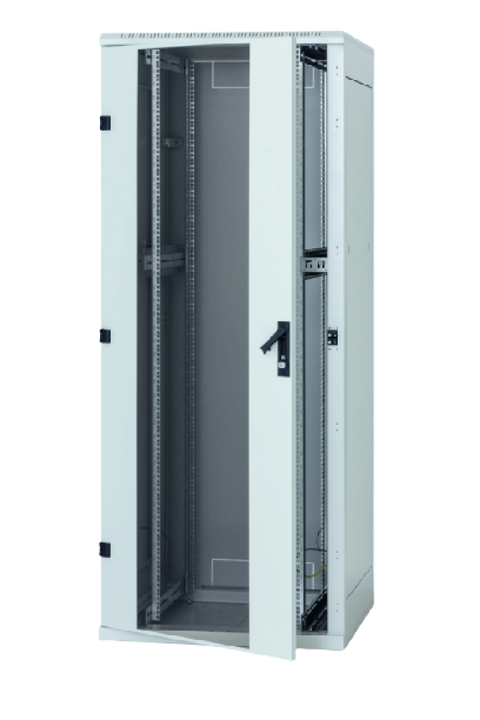 Rack de podea 19 Triton 27U 800x1000mm usa fata sticla panouri laterale/spate detasabile sectiuni