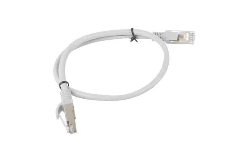 Patch cord Lanberg Cat.6 UTP 0,5 m gri, Fluke Passed