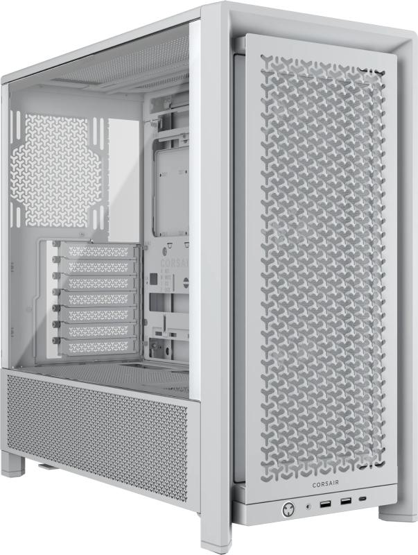 Carcasă CORSAIR FRAME 4000D RS Mid Tower ALB, Tempered Glass