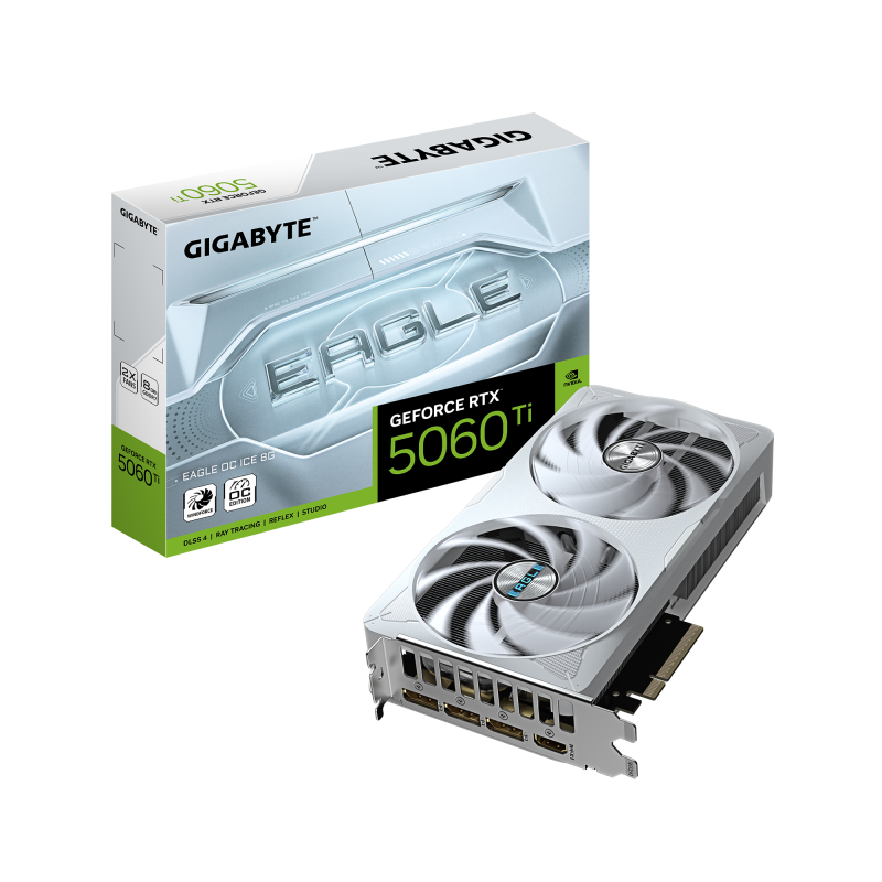 Placă video Gigabyte geforce rtx 5060 ti eagle oc ice 8GB GDDR7 128 bit