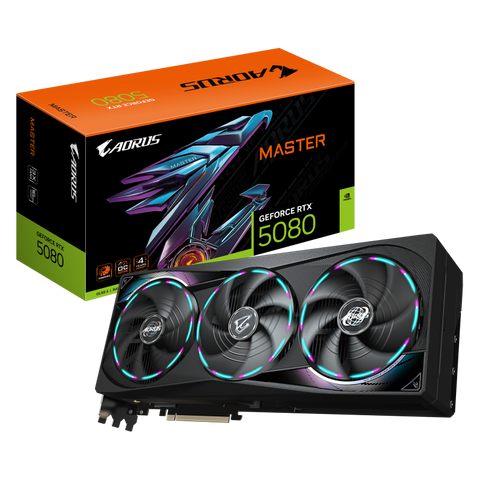 Placă video Gigabyte aorus geforce rtx 5080 master 16GB GDDR7 256 bit