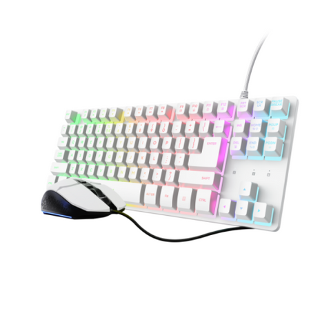 Kit mouse + tastatura Trust GXT 798TW 2-IN-1, alb