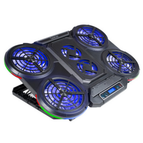 STAND SPACER notebook 17" Gaming, grila ABS, 4x10cm LED fan 1400RPM