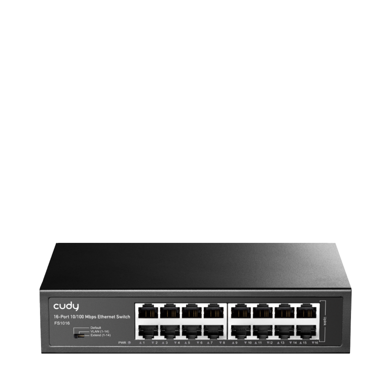 CUDY 16-Port 10/100 Mbps Switch, 16 10/100 Mbps RJ45 Ports