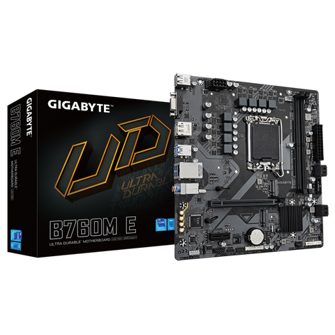 Placă de Baza GIGABYTE B760M E LGA1700, 2x DDR5, 1x D-Sub 1x DP