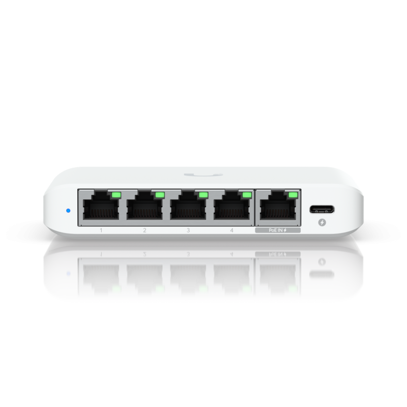 Ubiquiti USW-Flex-2.5G-5, 5 porturi RJ45 1/2.5 GbE, capacitate 25 Gbps