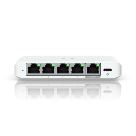 Ubiquiti USW-Flex-2.5G-5, 5 porturi RJ45 1/2.5 GbE, capacitate 25 Gbps