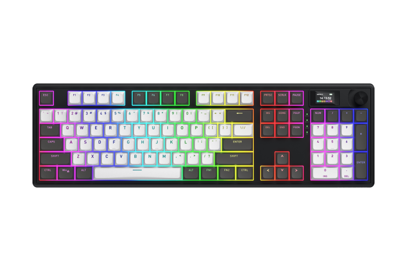 Tastatură wireless Hator Skyfall 100 Pro, interfata 2.4GHz, BT5.3, USB