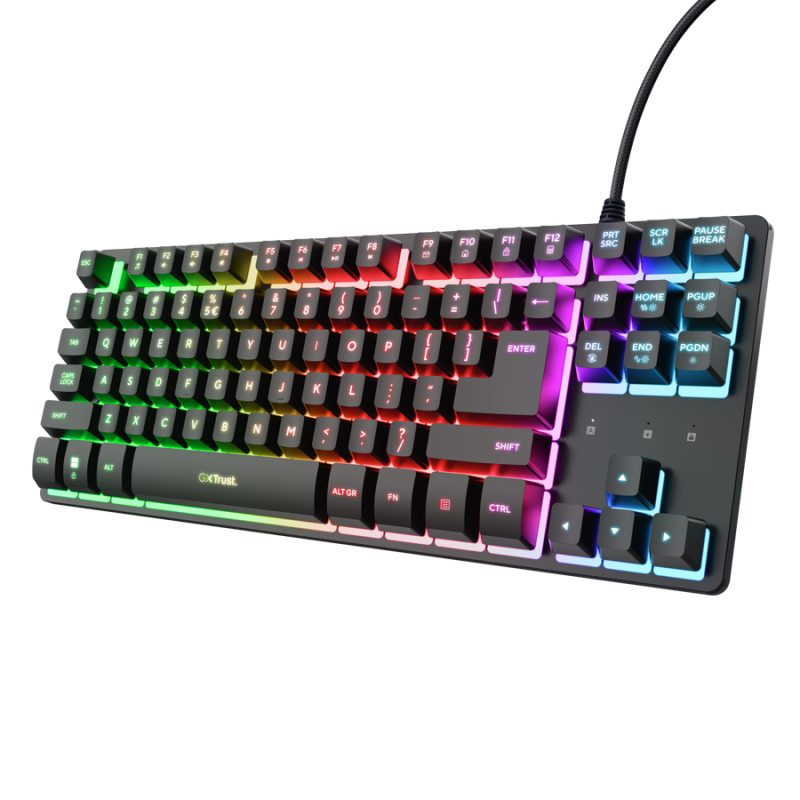 Tastatură Trust cu fir GXT833W Thado TKL, numar butoane 87 (TR-25886)