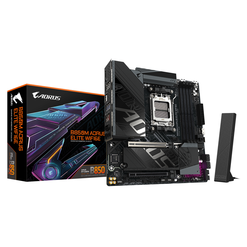 Placă de baza Gigabyte B850M aorus elite WIFI6E AM5, 4X DDR5
