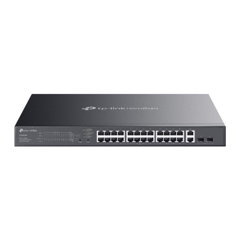 Omada 28-Port Gigabit Easy Managed Switch with 24-Port PoE+ PORT: 24× Gigabit PoE+ Ports, 2x TP-Link