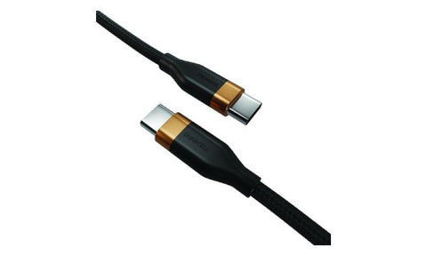 Cablu Duracell USB-C to USB-C 60W, lungime 1m, negru