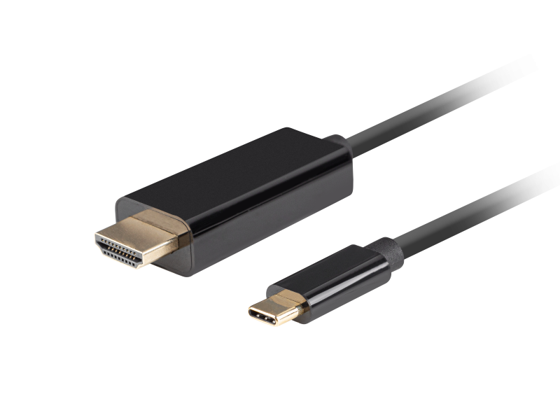 Cablu Lanberg USB-C(M) HDMI(M) 1,8 m 4K 60Hz negru