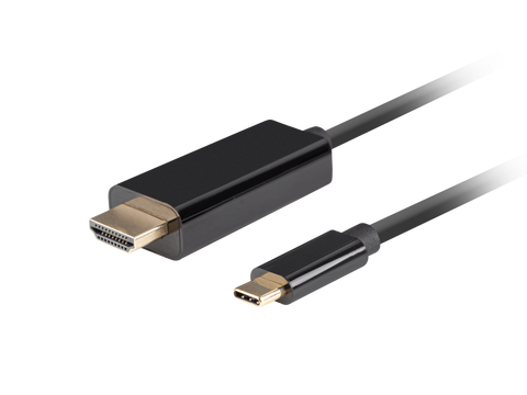 Cablu Lanberg USB-C(M) HDMI(M) 1,8 m 4K 60Hz negru