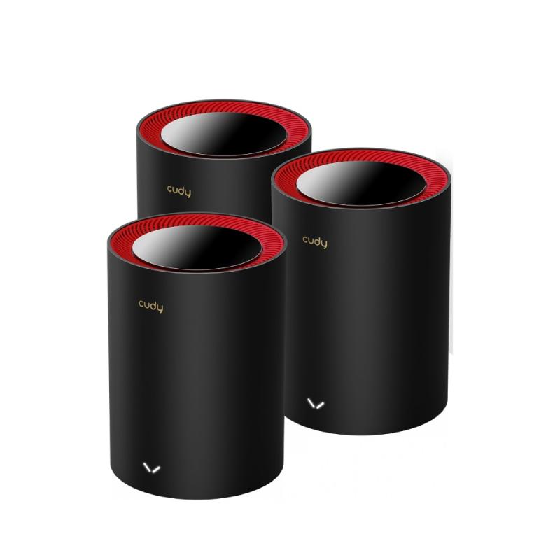 Sistem Mesh Wi-Fi pentru intreaga casa AX3000 Wi-Fi 6 Gigabit M3000(3- Pack) Cudy, 2.4 GHz,