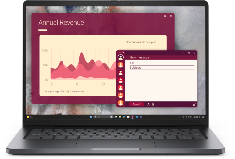 Laptop Dell Pro 14 (PC14250), 14", Non-Touch, FHD+, IPS, 300 nits (BTO016_PC14250_EMEA)