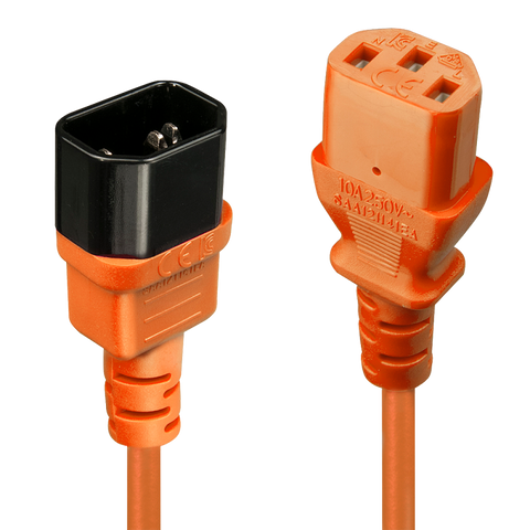 Cablu Lindy C14 to C13, lungime 0.5m, material cablu H05-VVF 3G 0.75mm
