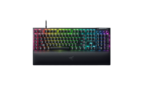 Tastatură Razer mecanica gaming BlackWidow V4 (Yellow Switch), taste ABS