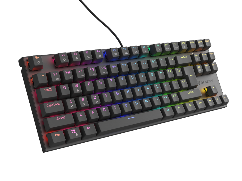 Tastatură gaming mecanica cu fir Genesis Thor 303 TKL, iluminare RGB (NKG-1882)