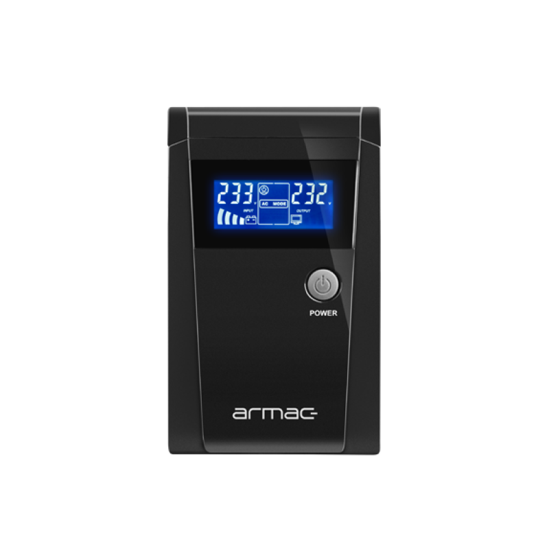 UPS Armac office O/850F/LCD LINE-INTERACTIVE 850VA 2X schuko outlets USB-B LCD metal case