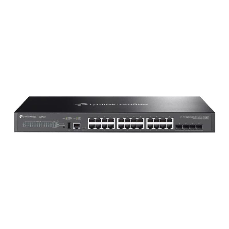 Omada 24-Port Gigabit Stackable Lite L3 Managed Switch with 4 10G Slots PORT: 24× Gigabit RJ45 TP-Link