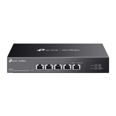 Omada 5-Port 10G Multi-Gigabit Desktop Switch PORT: 5× 10G RJ45 Ports SPEC: Desktop Steel Case TP-Link