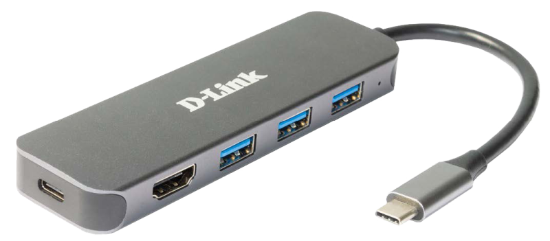 D-Link DUB-2333 5-in-1 USB-C Hub with HDMI and power delivery