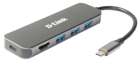 D-Link DUB-2333 5-in-1 USB-C Hub with HDMI and power delivery