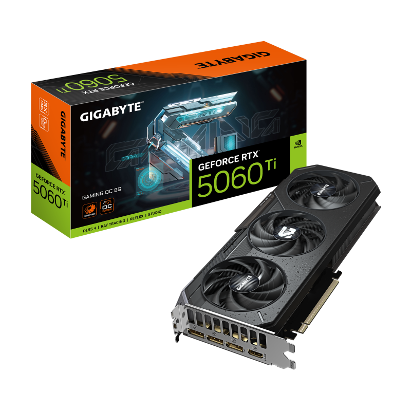 Placă video Gigabyte geforce rtx 5060 ti gaming oc 8GB GDDR7 128 bit