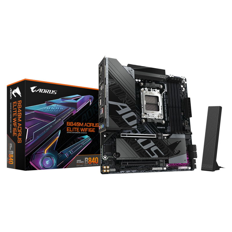 Placă de baza Gigabyte B840M aorus elite WIFI6E AM5, 4X DDR5