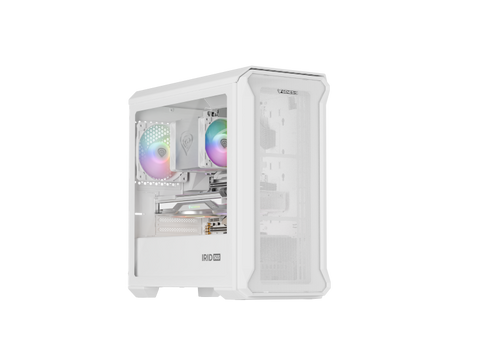 Carcasă GENESIS IRID 503 LITE Mini Tower ARGB ALB, Tempered Glass