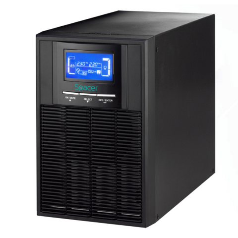 UPS Spacer Online, LCD, 1000VA/ 900W, AVR, sin