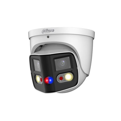 Cameră IP dome multisenzor cu vedere panoramică 2 x 4 MP Dahua IPC-PDW3849-A180-E2-AS-PV