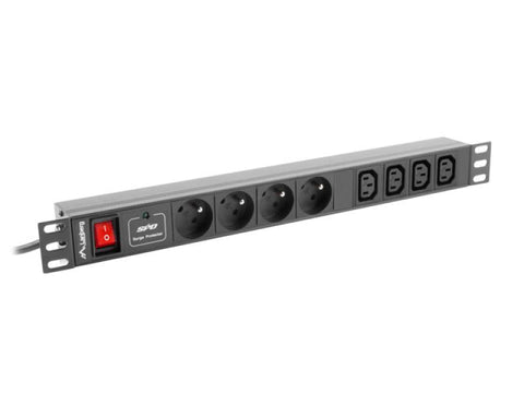 Unitate distributie alimentare PDU 19", 1U, 10A Lanberg