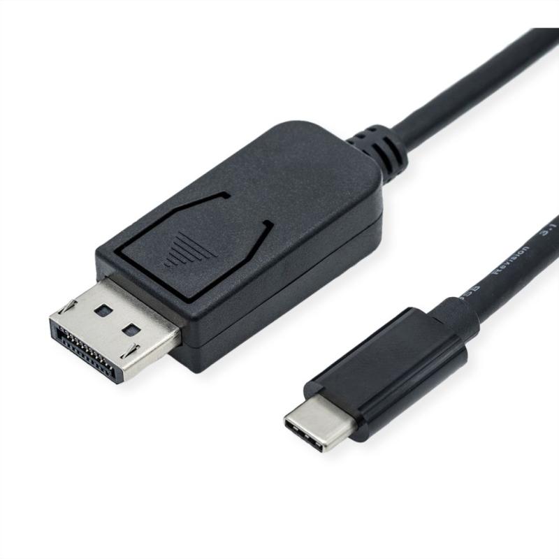 Cablu Other Roline Type C la DisplayPort 8K60Hz T-T 2m, Negru