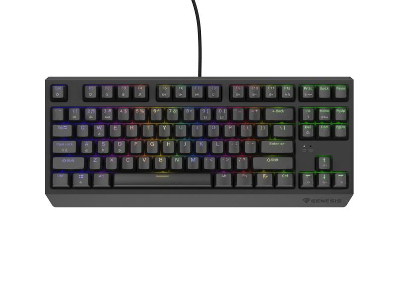 Tastatură gaming mecanica cu fir Genesis Thor 230 TKL, iluminare RGB (NKG-2077)