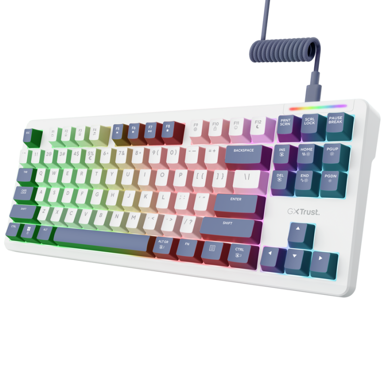 Tastatură mecanica cu fir Trust GXT 872 Xyra TKL, backlight