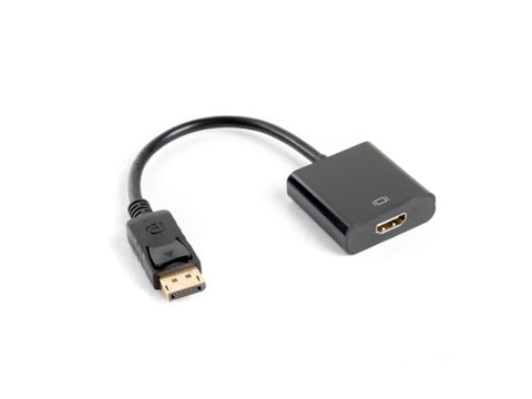 Cablu Lanberg adaptor DisplayPort(M) 1.2 HDMI(F) 10 cm negru